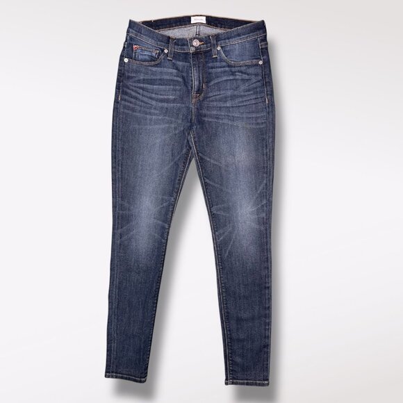 Hudson Jeans Nico Mid Rise Super Skinny Stretch Dark Wash Denim Size 29 - Picture 1 of 8